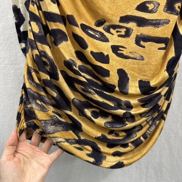 Emilio Pucci Long Sleeve Dress in Black and Gold - Picture 5 of 12